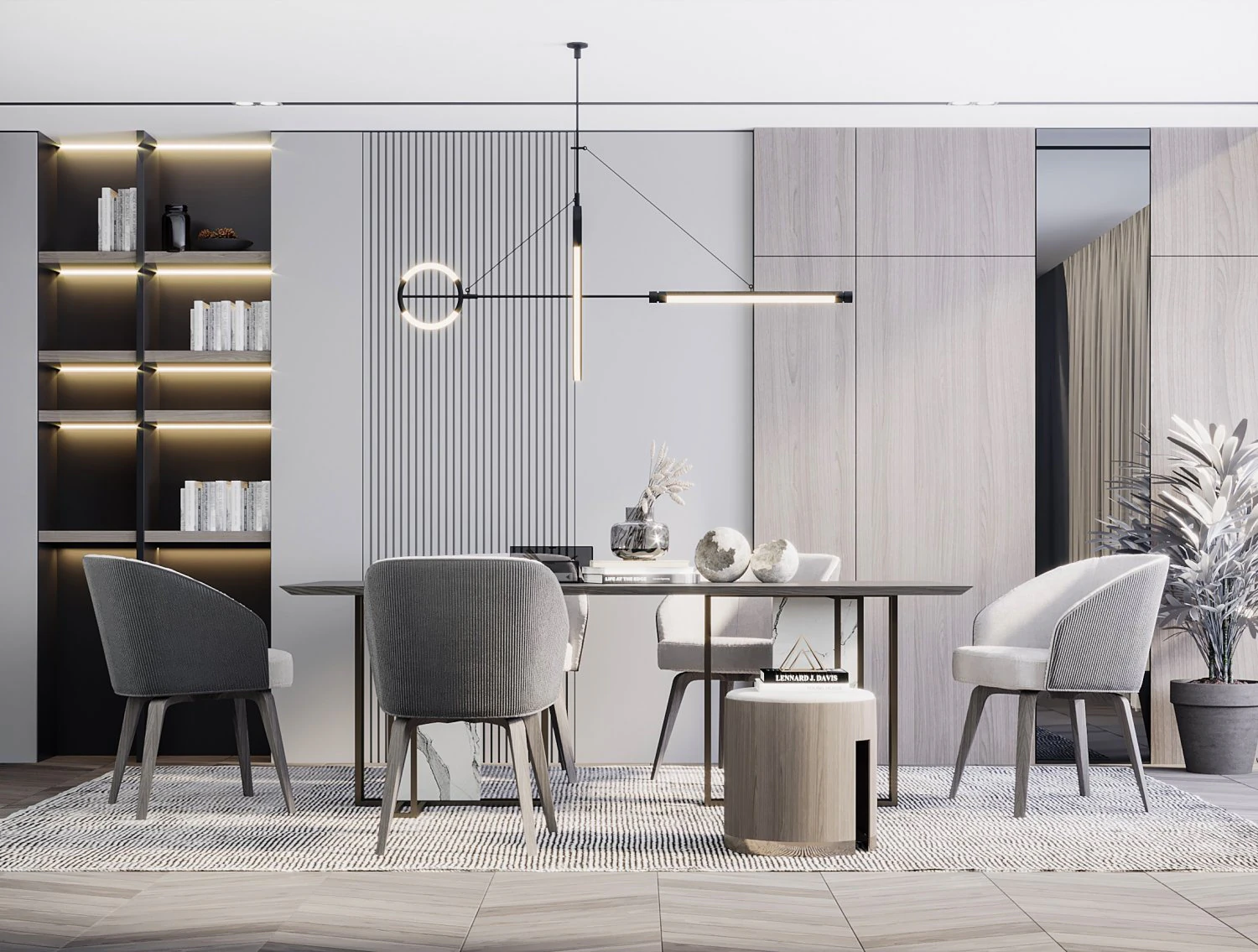 modern restaurant 3D Model .c4d .max .obj .3ds .fbx .stl .blend 