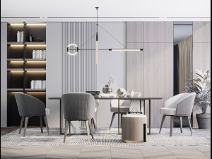 modern restaurant 3D 모델