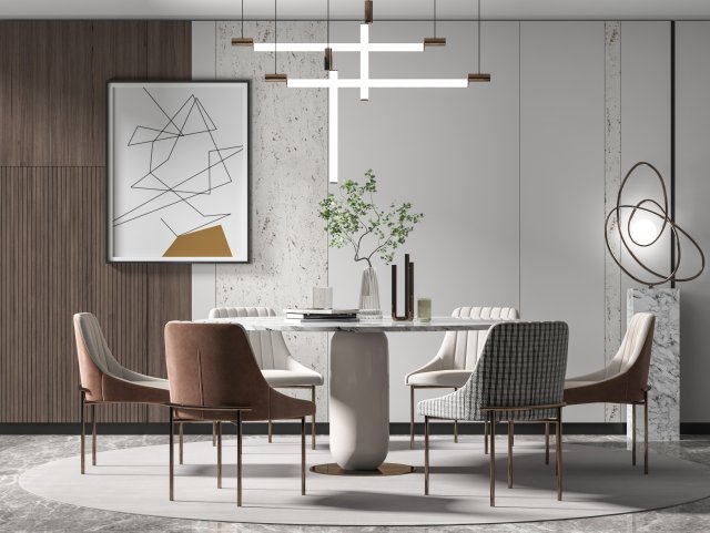 modern restaurant 3D Modell .c4d .max .obj .3ds .fbx .stl .blend
