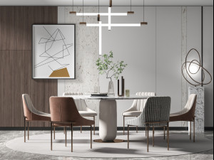 modern restaurant Modello 3D
