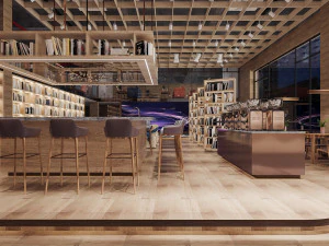 modern library 3D Model