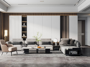 modern living room 3D Model