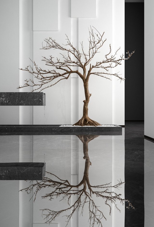 modern decorative tree 3D Model .c4d .max .obj .3ds .fbx .stl .blend 