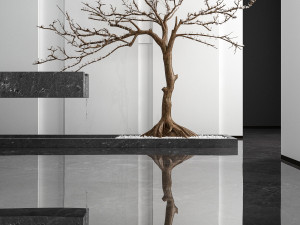 modern decorative tree Modèle 3D
