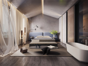 modern bedroom 3D Model