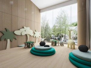 moderner Unterhaltungsbereich für Kinder im Verkaufsbüro 3D Modell