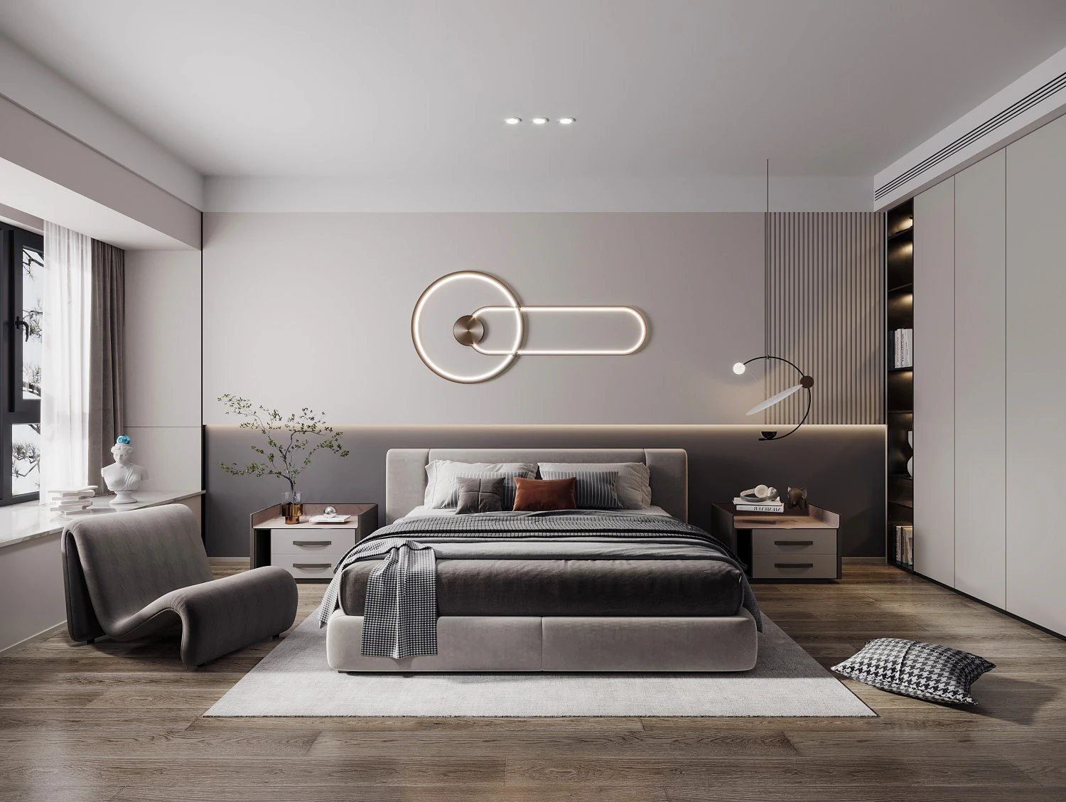modern bedroom 3D Model .c4d .max .obj .3ds .fbx .stl .blend 