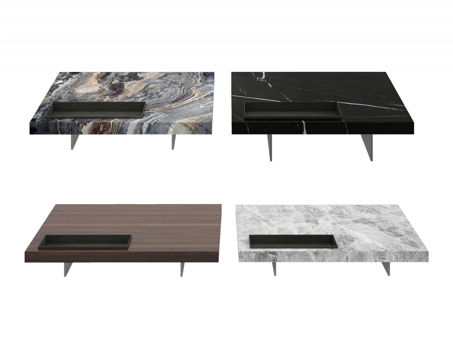 modern tea table combination 3D Model .c4d .max .obj .3ds .fbx .stl .blend 