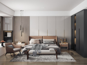 modern bedroom 3D Model