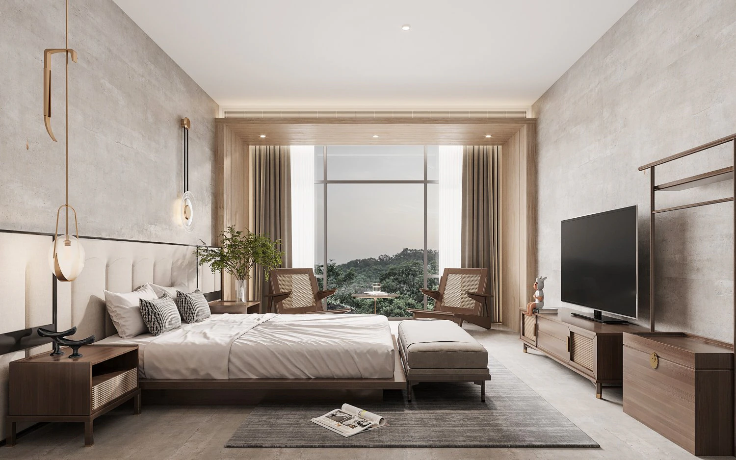 modern hotel rooms 3D Model .c4d .max .obj .3ds .fbx .stl .blend 