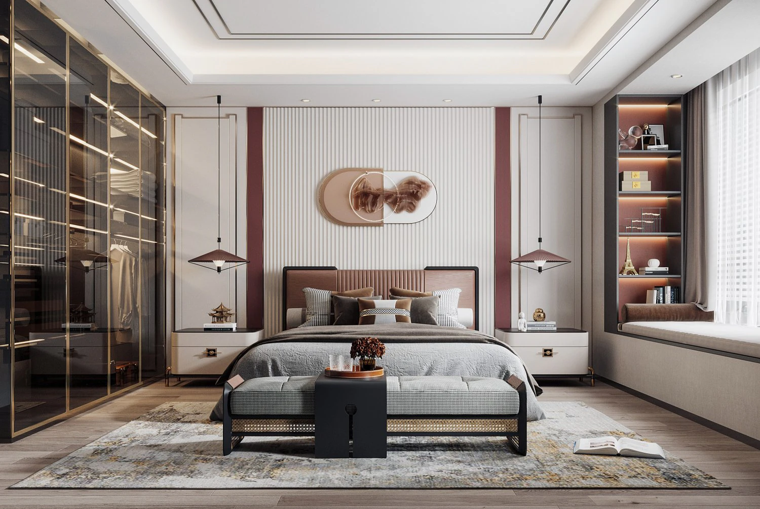 modern bedroom 3D Model .c4d .max .obj .3ds .fbx .stl .blend 