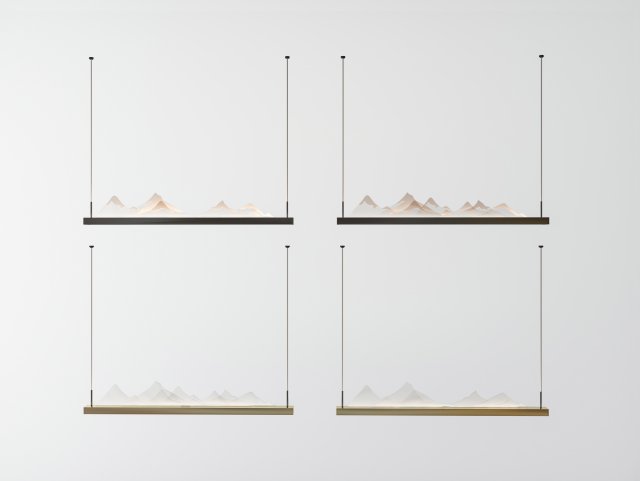 modern chandelier 3D Model .c4d .max .obj .3ds .fbx .stl .blend 
