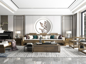 modern living room 3D Model