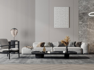 modern sofa 3D-Modell