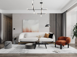 nordic living room 3D Model