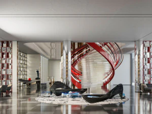 modern sales office 3D Model