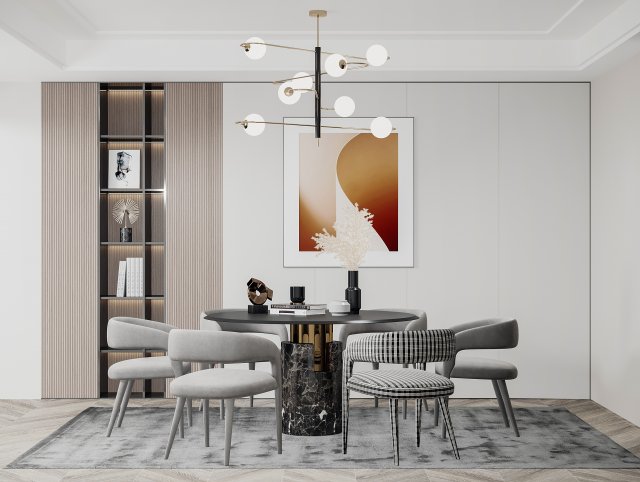 modern restaurant 3D Model .c4d .max .obj .3ds .fbx .stl .blend 