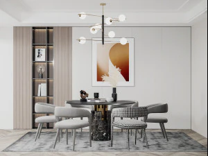 현대적인 레스토랑 3D 모델