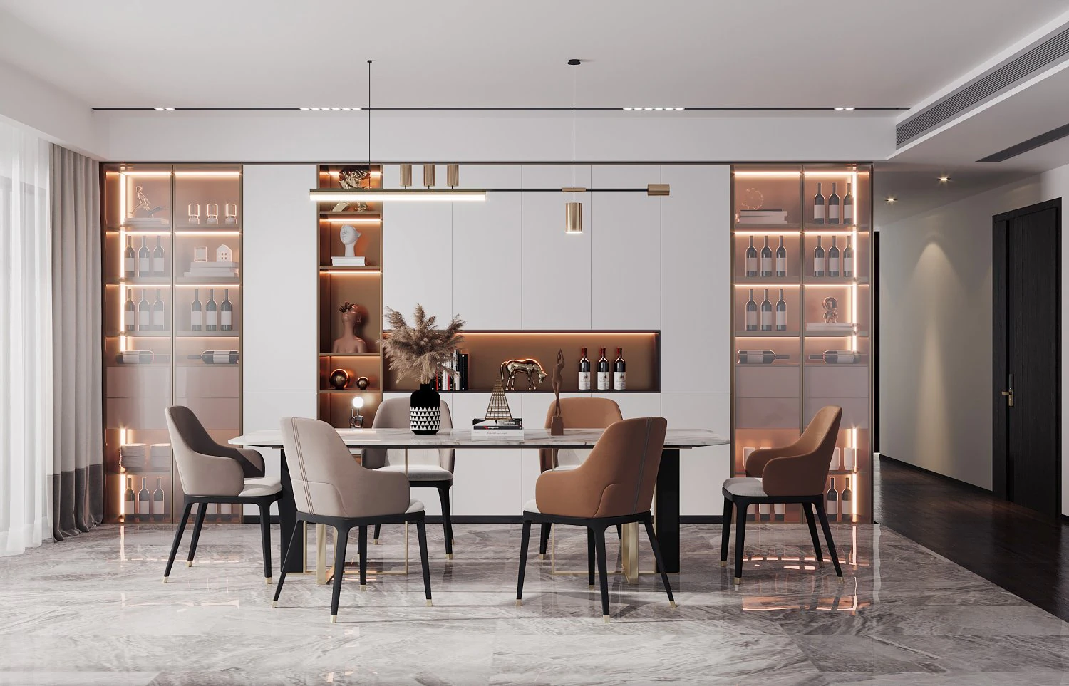 modern restaurant 3D Model .c4d .max .obj .3ds .fbx .stl .blend 