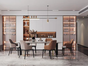 आधुनिक रेस्तरां 3D मॉडल