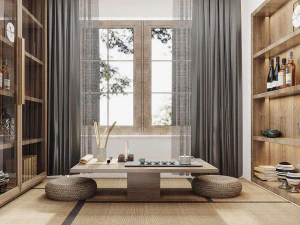 nuova casa da tè in stile cinese Modello 3D