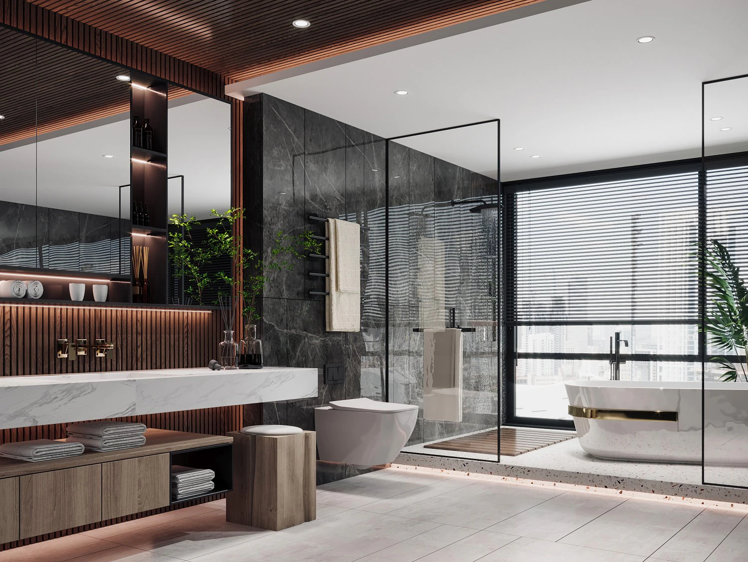modern toilet bathroom 3D Model .c4d .max .obj .3ds .fbx .stl .blend 