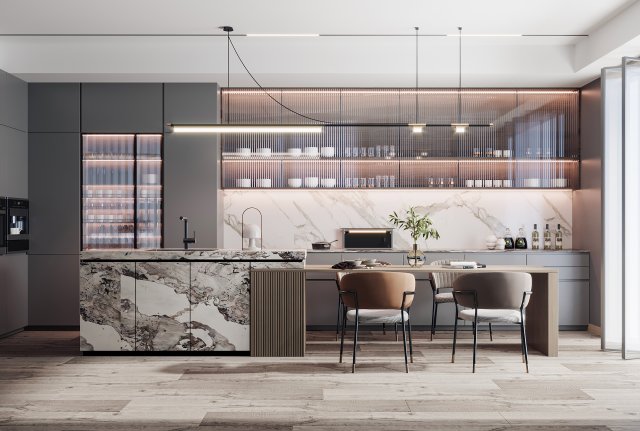 modern restaurant 3D 模型 .c4d .max .obj .3ds .fbx .stl .blend 