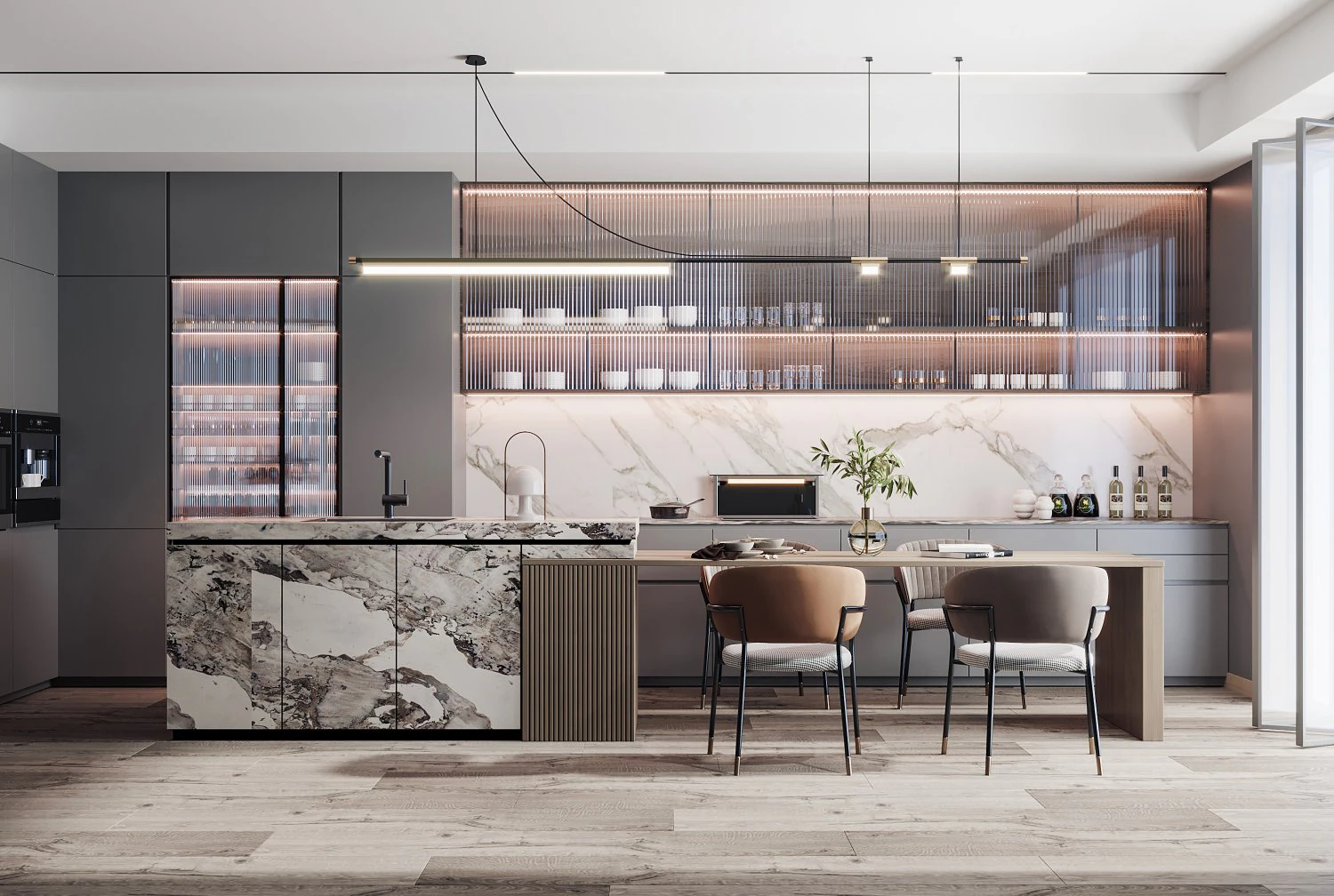 modern restaurant 3D Model .c4d .max .obj .3ds .fbx .stl .blend