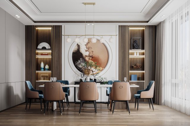 modern restaurant Modelo 3D .c4d .max .obj .3ds .fbx .stl .blend 