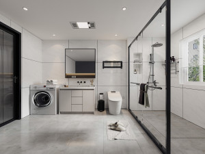 modern toilet bathroom 3D-Modell