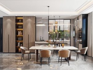 modern restaurant Modello 3D