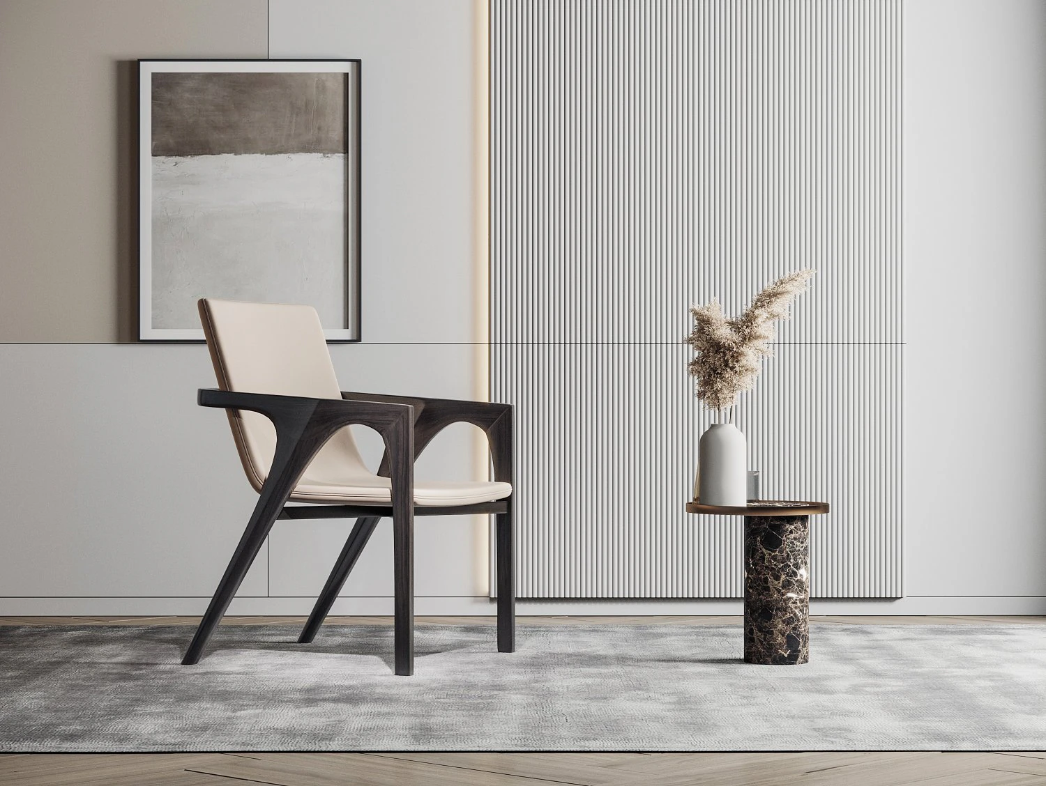 modern single chair 3D Model .c4d .max .obj .3ds .fbx .stl .blend 