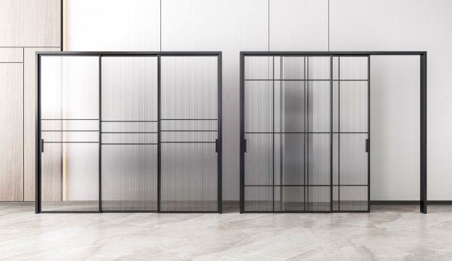 modern sliding door 3D 模型 .c4d .max .obj .3ds .fbx .stl .blend