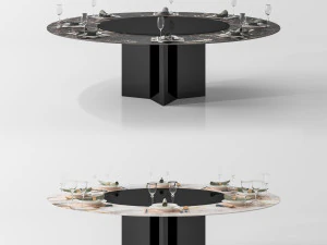 modern dining table 3D Model