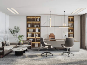 현대적인 사무실 3D 모델