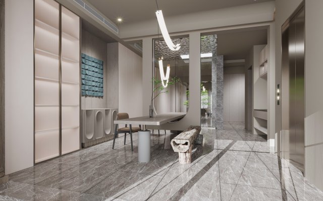modern office Modelo 3D .c4d .max .obj .3ds .fbx .stl .blend 