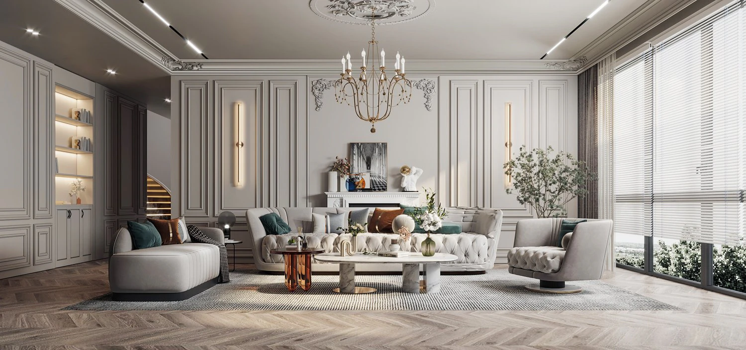 american living room 3D Model .c4d .max .obj .3ds .fbx .stl .blend