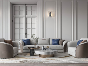 modern living room Model 3D