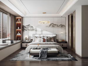 modern bedroom 3D Model