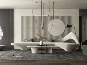 modern living room 3D 모델