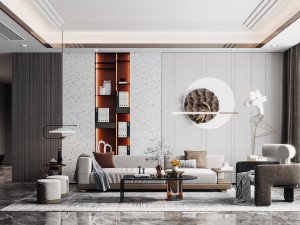 modern living room 3D 모델