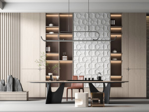modern office Modello 3D