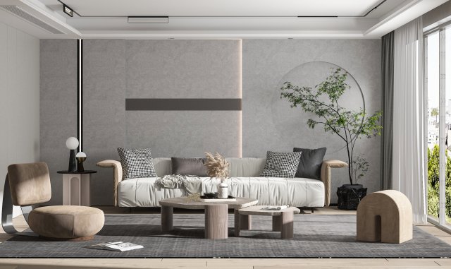 modern living room 3D 모델 .c4d .max .obj .3ds .fbx .stl .blend 