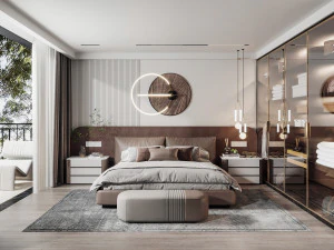 kamar tidur modern Model 3D