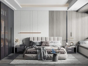 modern bedroom 3D Model