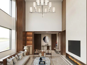 モダンなリビングルーム 3Dモデル