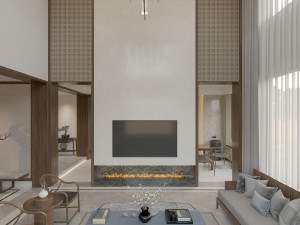 modern living room 3D Model