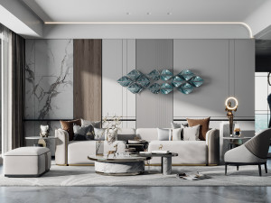 modern living room 3Dモデル