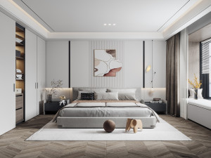 modern bedroom 3D Model