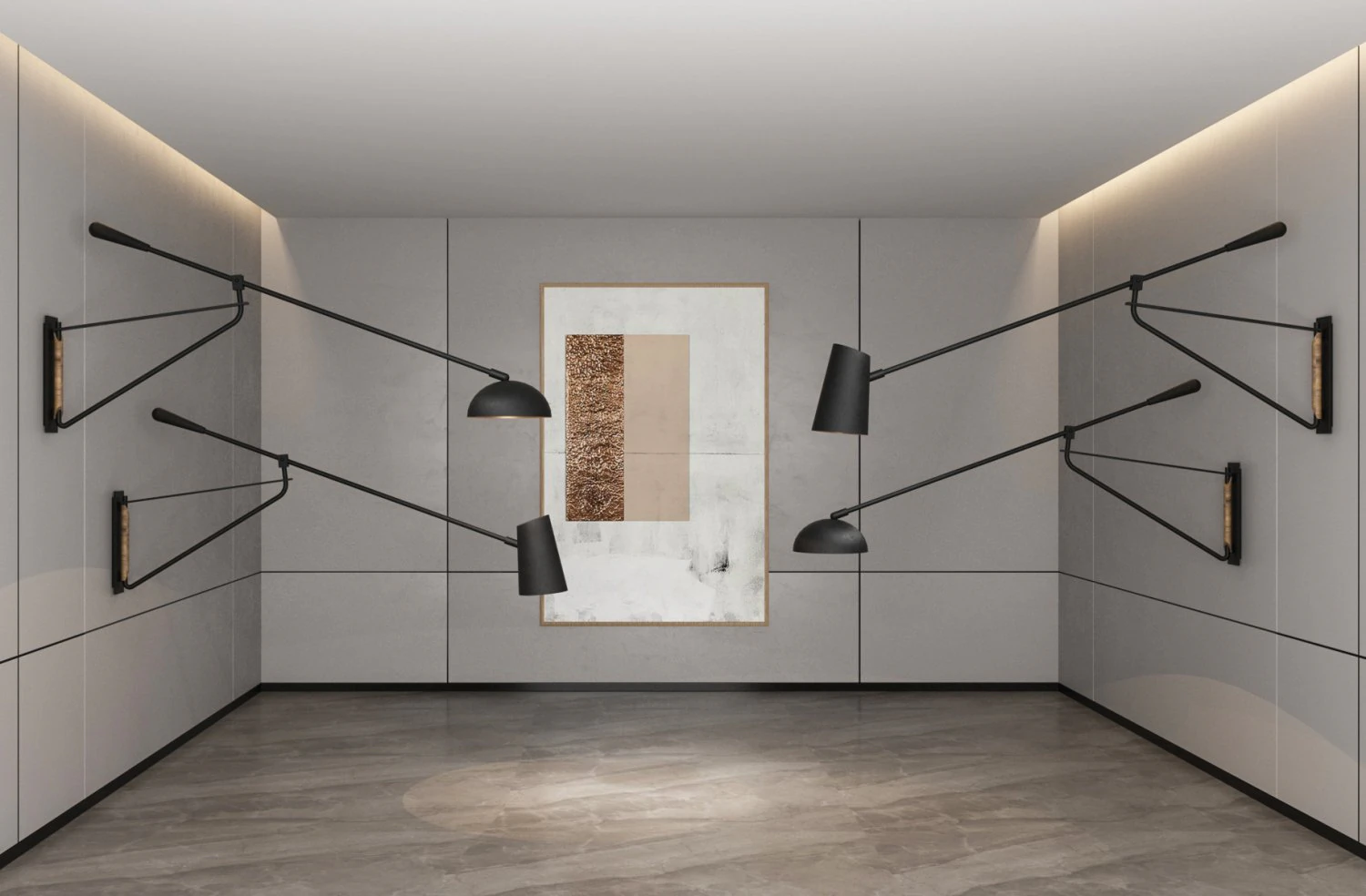 wall lamp 3D Model .c4d .max .obj .3ds .fbx .stl .blend 